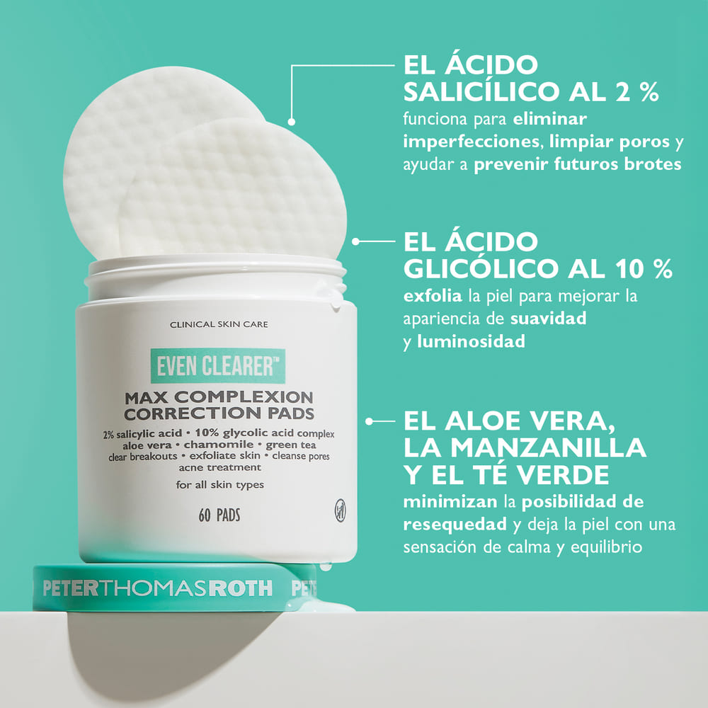 MAX COMPLEXION CORRECTION PADS (TOALLAS/ALMOHADILLAS FACIALES)